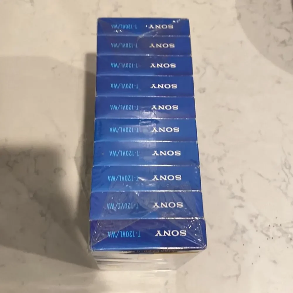 Sony 6 hour brilliant color and sound 10 pack blank VHS NEW